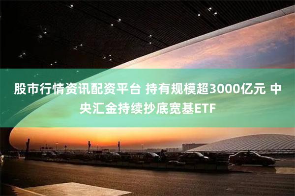 股市行情资讯配资平台 持有规模超3000亿元 中央汇金持续抄底宽基ETF